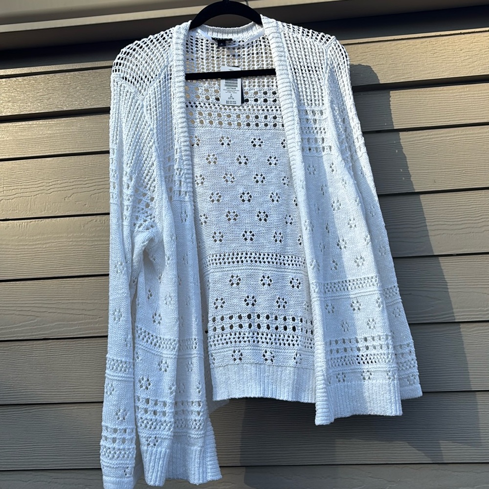 White Lace Sweater